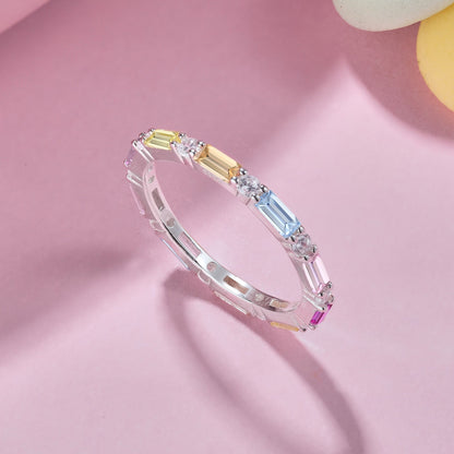 [Perla Lux]Lively In Shades Elegant Radiant Cut Daily Ring