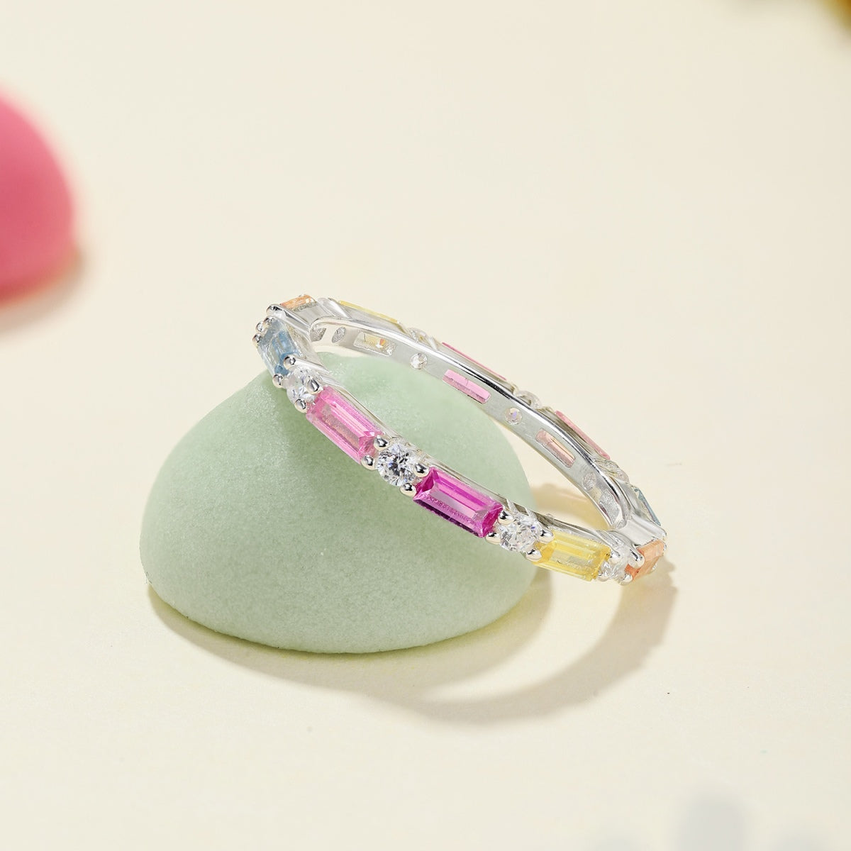 [Perla Lux]Lively In Shades Elegant Radiant Cut Daily Ring