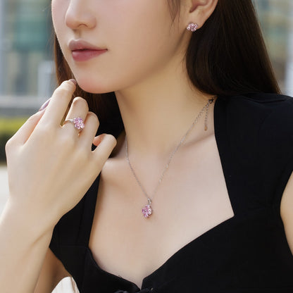 [Perla Lux]Four-Leaf Clover Ball Earrings