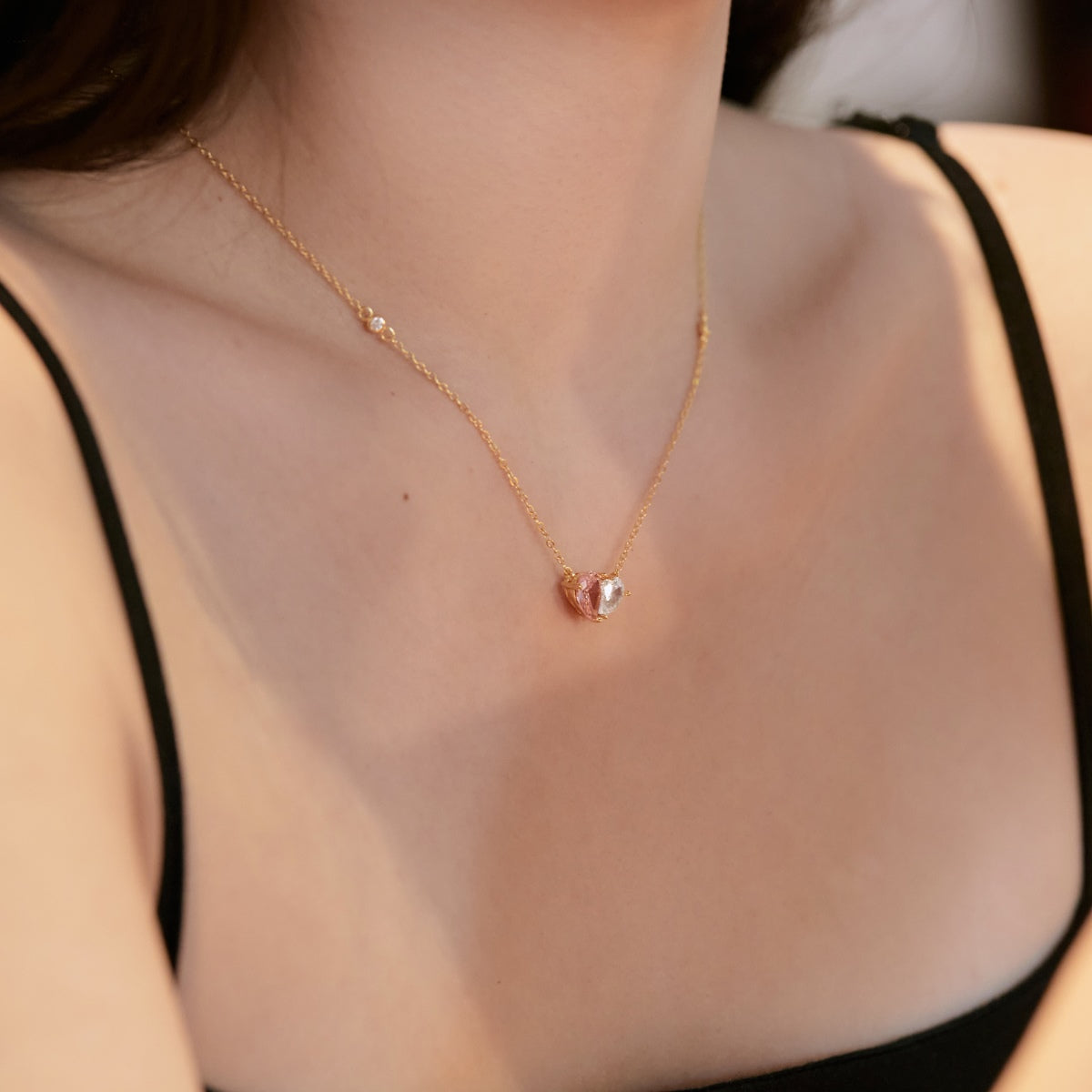 [Perla Lux]Unique Heart Shape Necklace