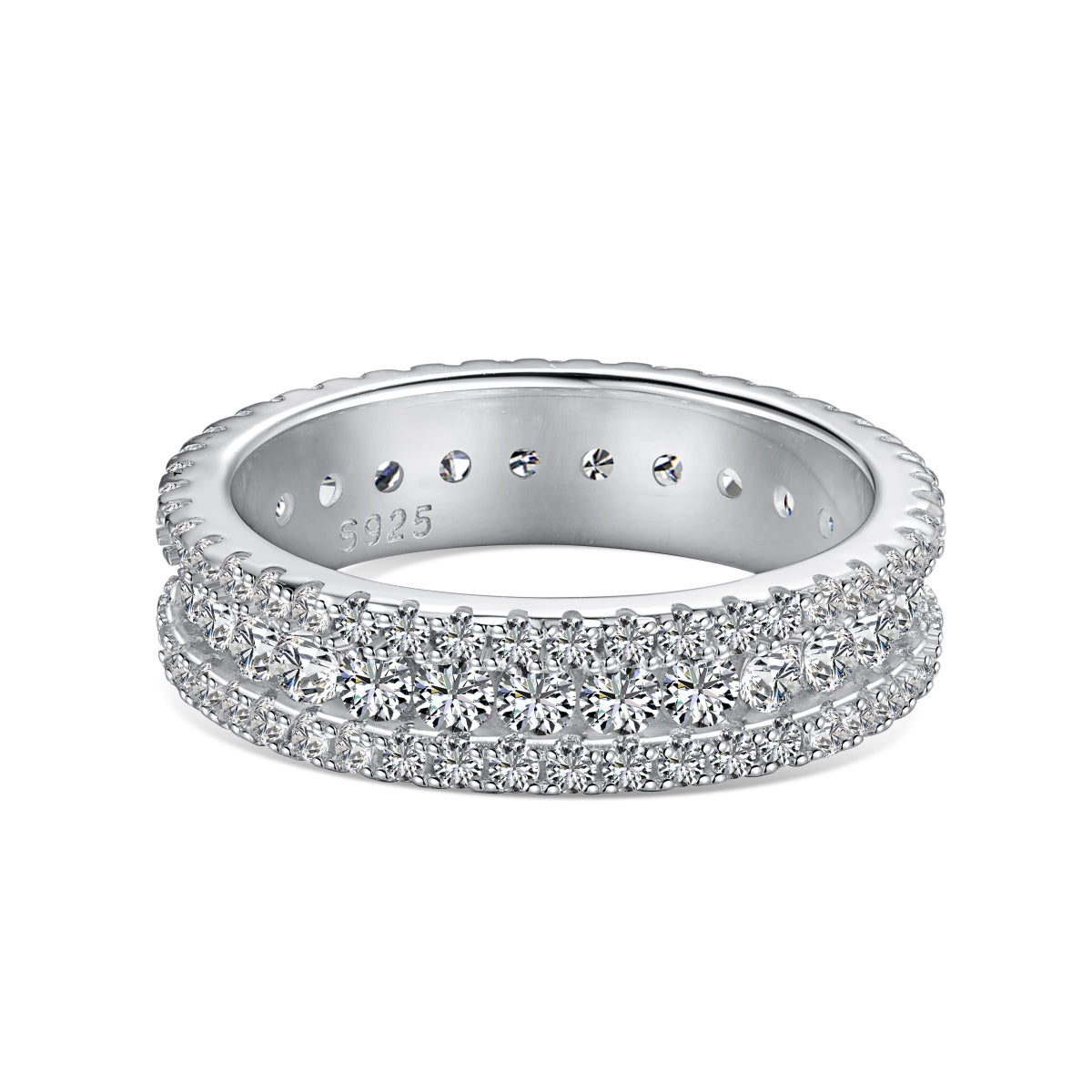 [Perla Lux]Delicate Colorful Round Cut Daily Ring