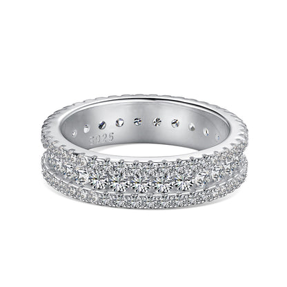 [Perla Lux]Delicate Colorful Round Cut Daily Ring