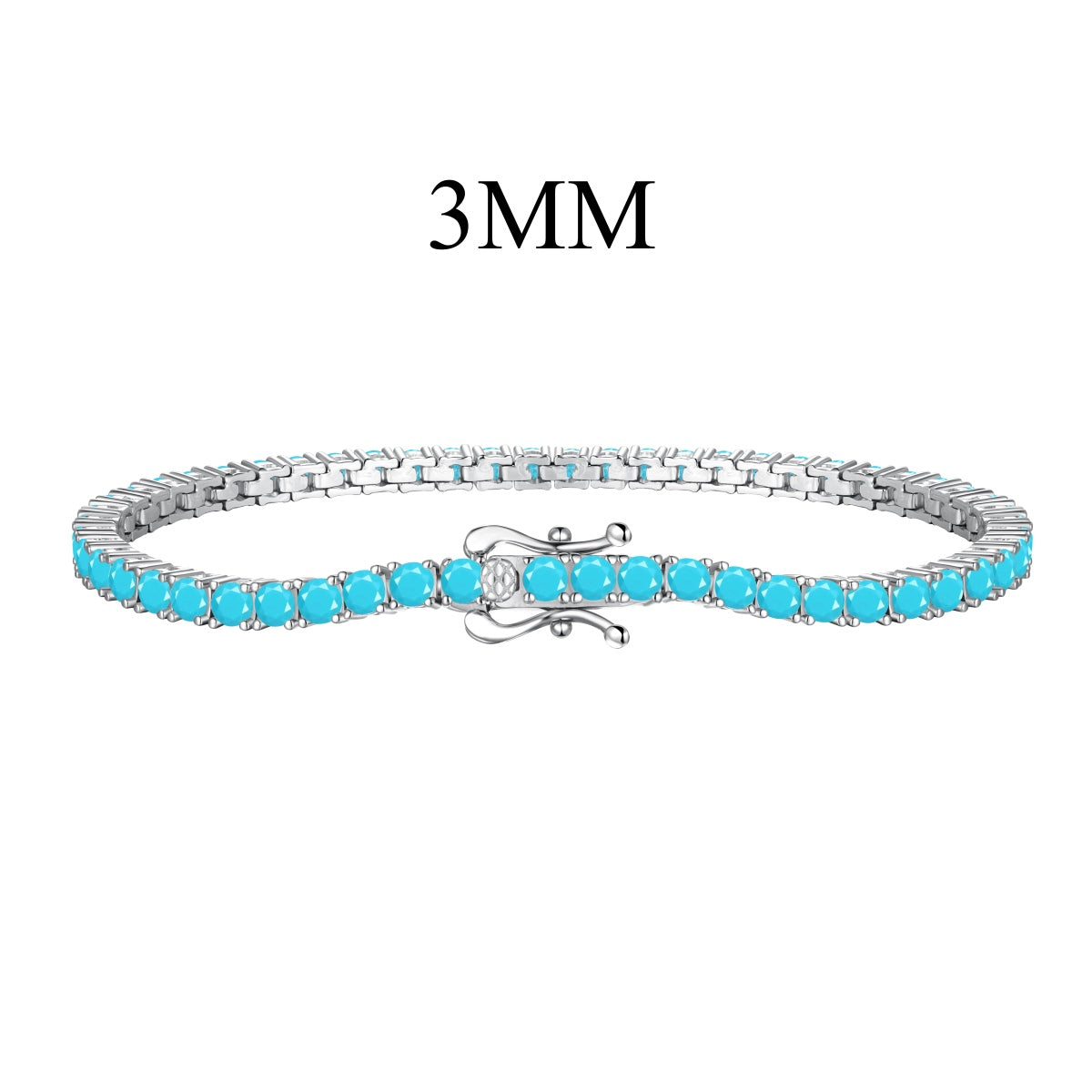 [Perla Lux]Dainty Charming Round Cut Tennis Bracelet