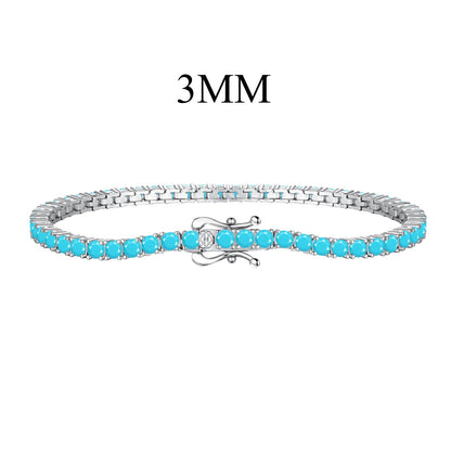 [Perla Lux]Dainty Charming Round Cut Tennis Bracelet