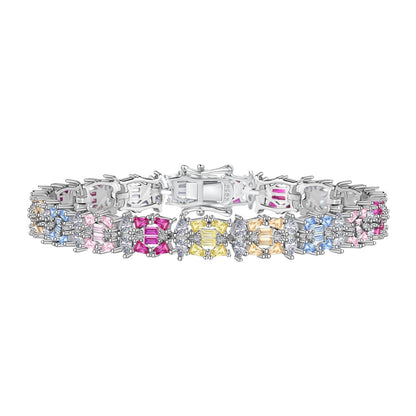 [Perla Lux]Delicate Colorful Multi Cut Party Bracelet