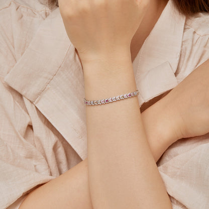 [Perla Lux]Delicate Colorful Multi Cut Daily Bracelet