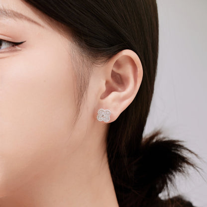 [Perla Lux]Four Leaf Clover Fashion Earrings