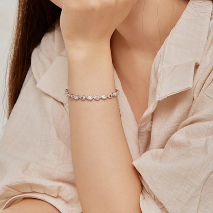 [Perla Lux]0.25 Carat Radiant Water Drop Shape Daily Bracelet