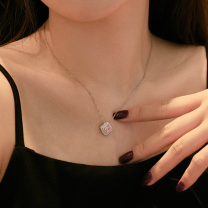[Perla Lux]Sparkling Asscher Cut Necklace