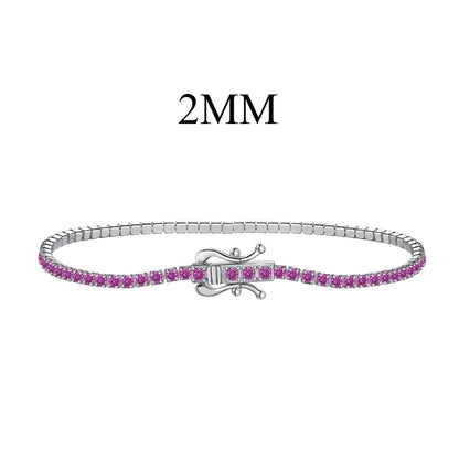 [Perla Lux]Radiant Colorful Round Cut Party Bracelet