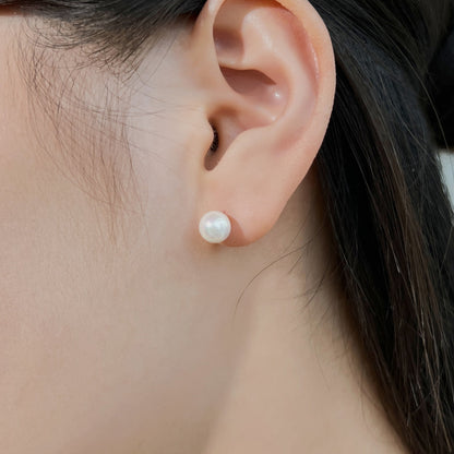 [Perla Lux]Delicate Pearl Earrings