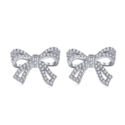 [Perla Lux]Dainty Bow Shape Earrings