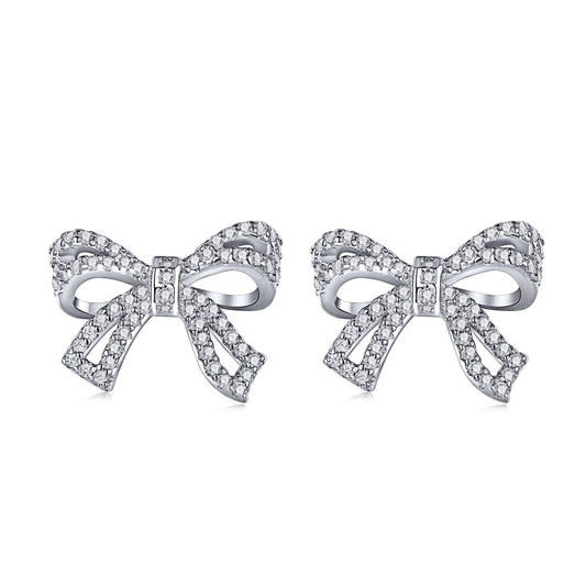 [Perla Lux]Dainty Bow Shape Earrings
