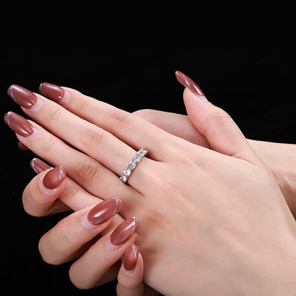 [Perla Lux]Eternity Round Cut Tennis Ring