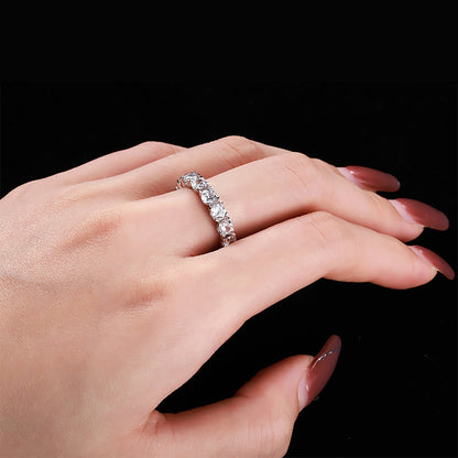 [Perla Lux]Eternity Round Cut Tennis Ring