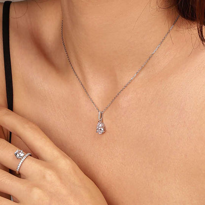 [Perla Lux]Delicate Water Drop Shape Fashion Necklace