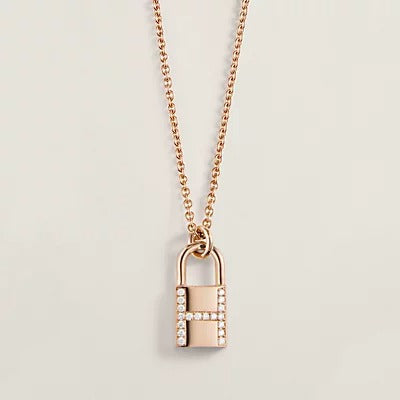 [Perla Lux]HM ADVANCED NICHE LOCK HEAD NECKLACE DIAMONDS
