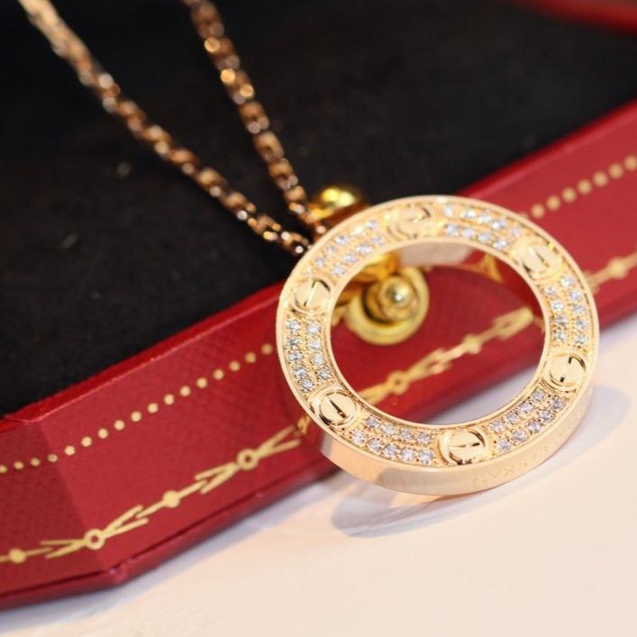[Perla Lux]LOVE NECKLACE ADJUSTABLE ROSE GOLD