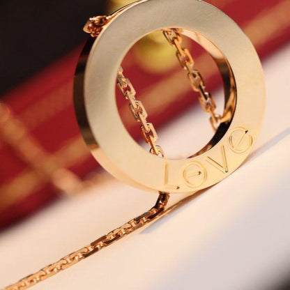 [Perla Lux]LOVE NECKLACE ADJUSTABLE ROSE GOLD