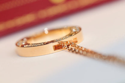 [Perla Lux]LOVE NECKLACE ADJUSTABLE ROSE GOLD
