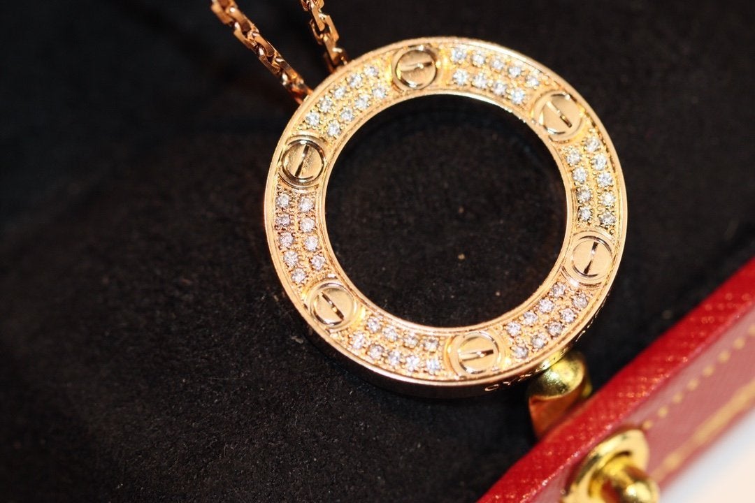 [Perla Lux]LOVE NECKLACE ADJUSTABLE ROSE GOLD