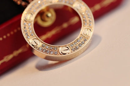 [Perla Lux]LOVE NECKLACE ADJUSTABLE ROSE GOLD