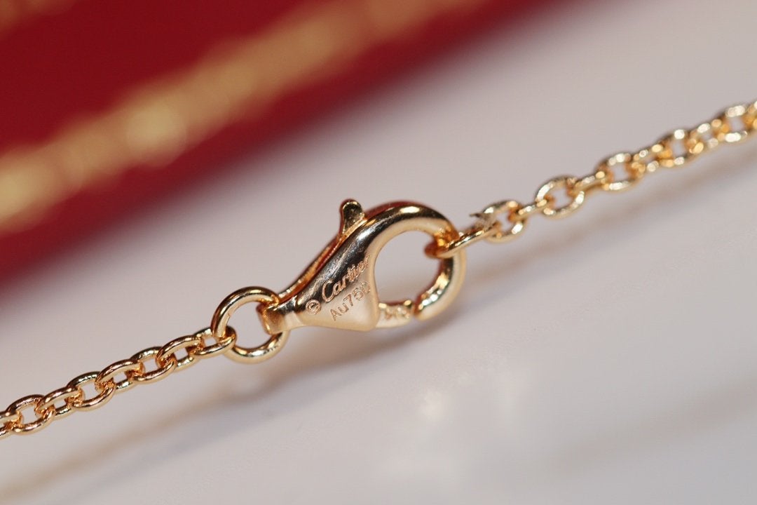 [Perla Lux]LOVE NECKLACE PINK GOLD AND SILVER