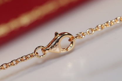[Perla Lux]LOVE NECKLACE PINK GOLD AND SILVER