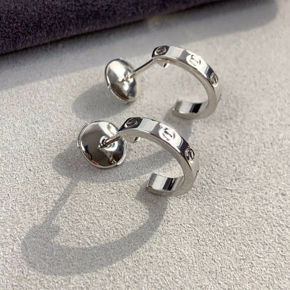 [Perla Lux]LOVE EARRINGS 2.65MM SILVER