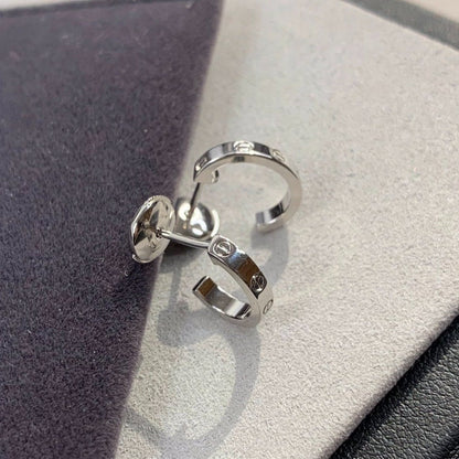 [Perla Lux]LOVE EARRINGS 2.65MM SILVER