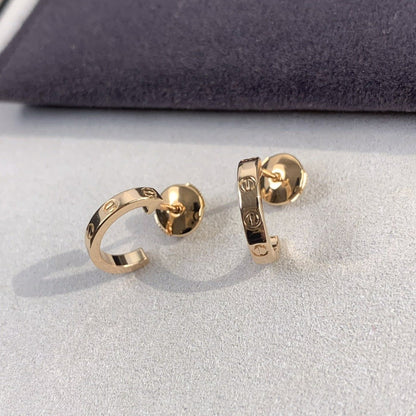 [Perla Lux]LOVE EARRINGS 2.65MM PINK GOLD