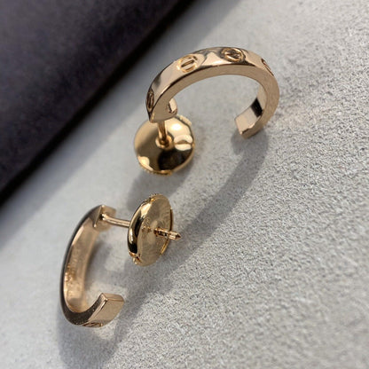 [Perla Lux]LOVE EARRINGS 2.65MM PINK GOLD