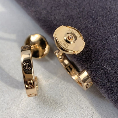 [Perla Lux]LOVE EARRINGS 2.65MM PINK GOLD