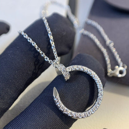 [Perla Lux]JUSTE NECKLACE SILVER DIAMONDS