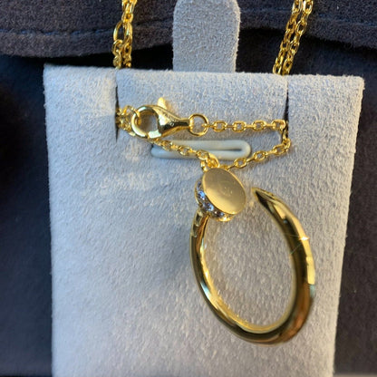 [Perla Lux]JUSTE NECKLACE GOLD DIAMONDS