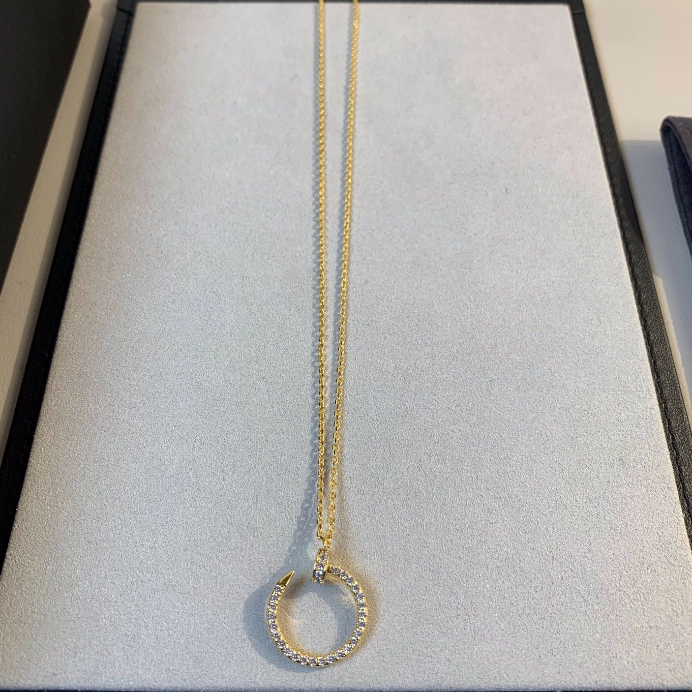 [Perla Lux]JUSTE NECKLACE GOLD DIAMONDS