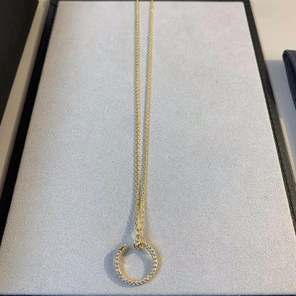 [Perla Lux]JUSTE NECKLACE GOLD DIAMONDS