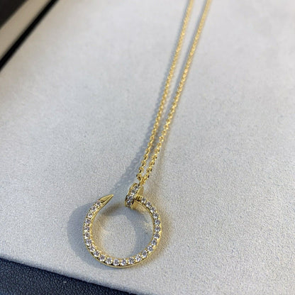 [Perla Lux]JUSTE NECKLACE GOLD DIAMONDS
