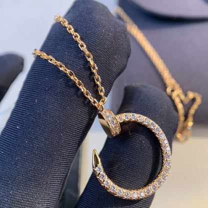 [Perla Lux]JUSTE NECKLACE PINK GOLD DIAMONDS