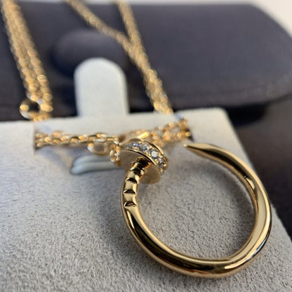 [Perla Lux]JUSTE NECKLACE PINK GOLD DIAMONDS