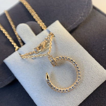 [Perla Lux]JUSTE NECKLACE PINK GOLD DIAMONDS