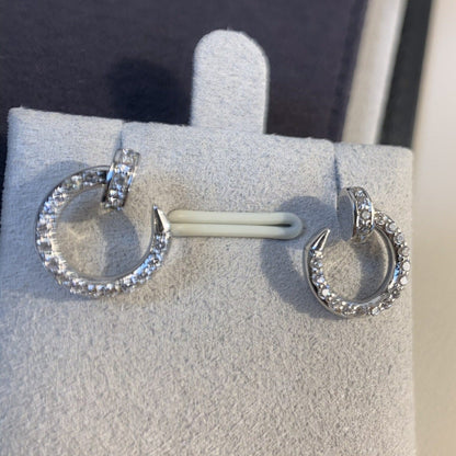 [Perla Lux]JUSTE EARRINGS SILVER DIAMONDS