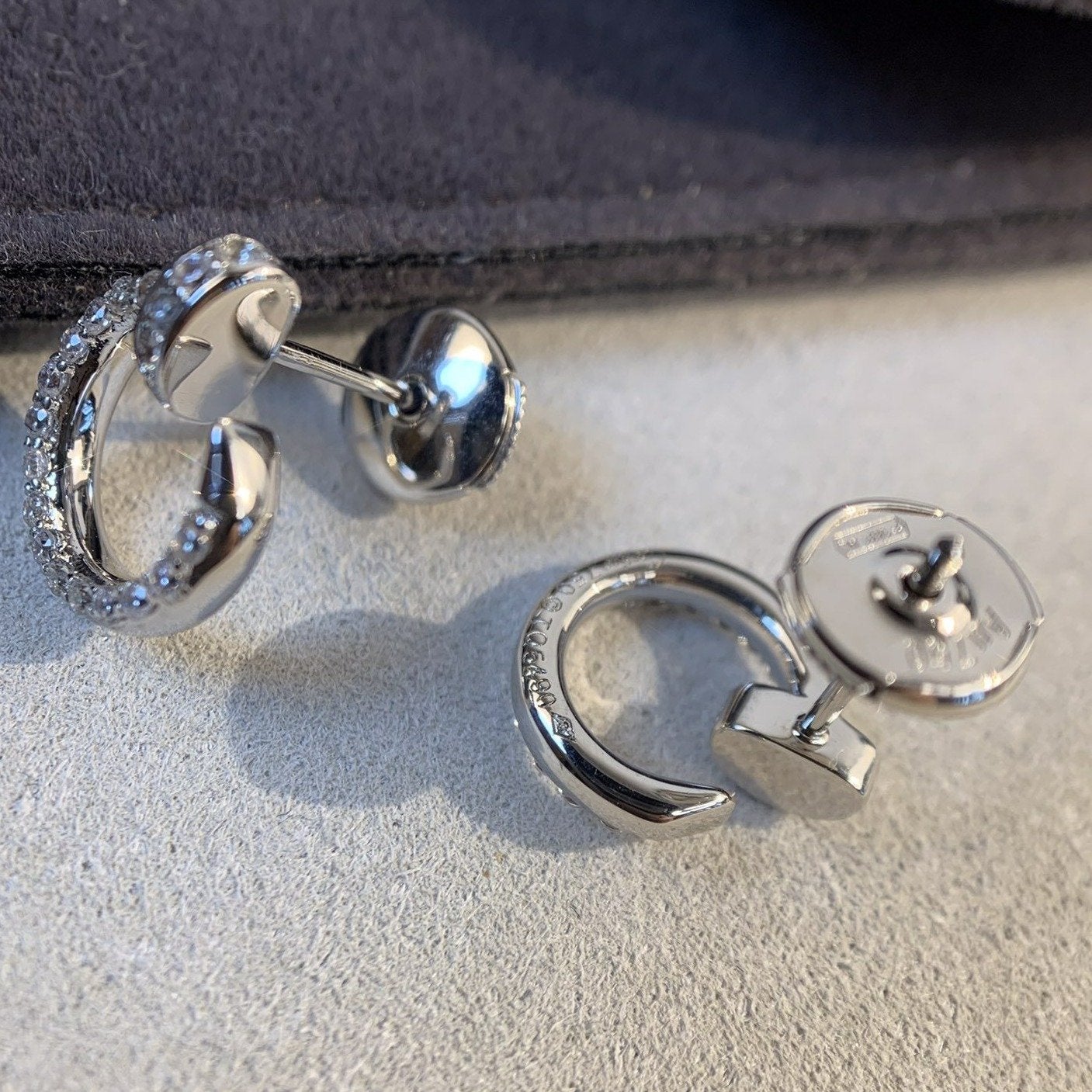 [Perla Lux]JUSTE EARRINGS SILVER DIAMONDS