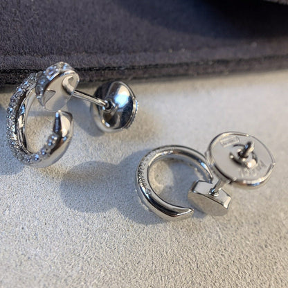 [Perla Lux]JUSTE EARRINGS SILVER DIAMONDS