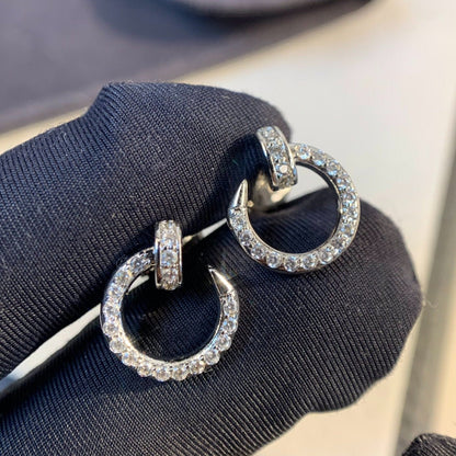 [Perla Lux]JUSTE EARRINGS SILVER DIAMONDS