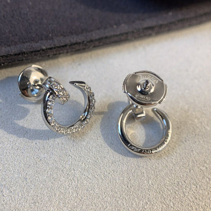 [Perla Lux]JUSTE EARRINGS SILVER DIAMONDS