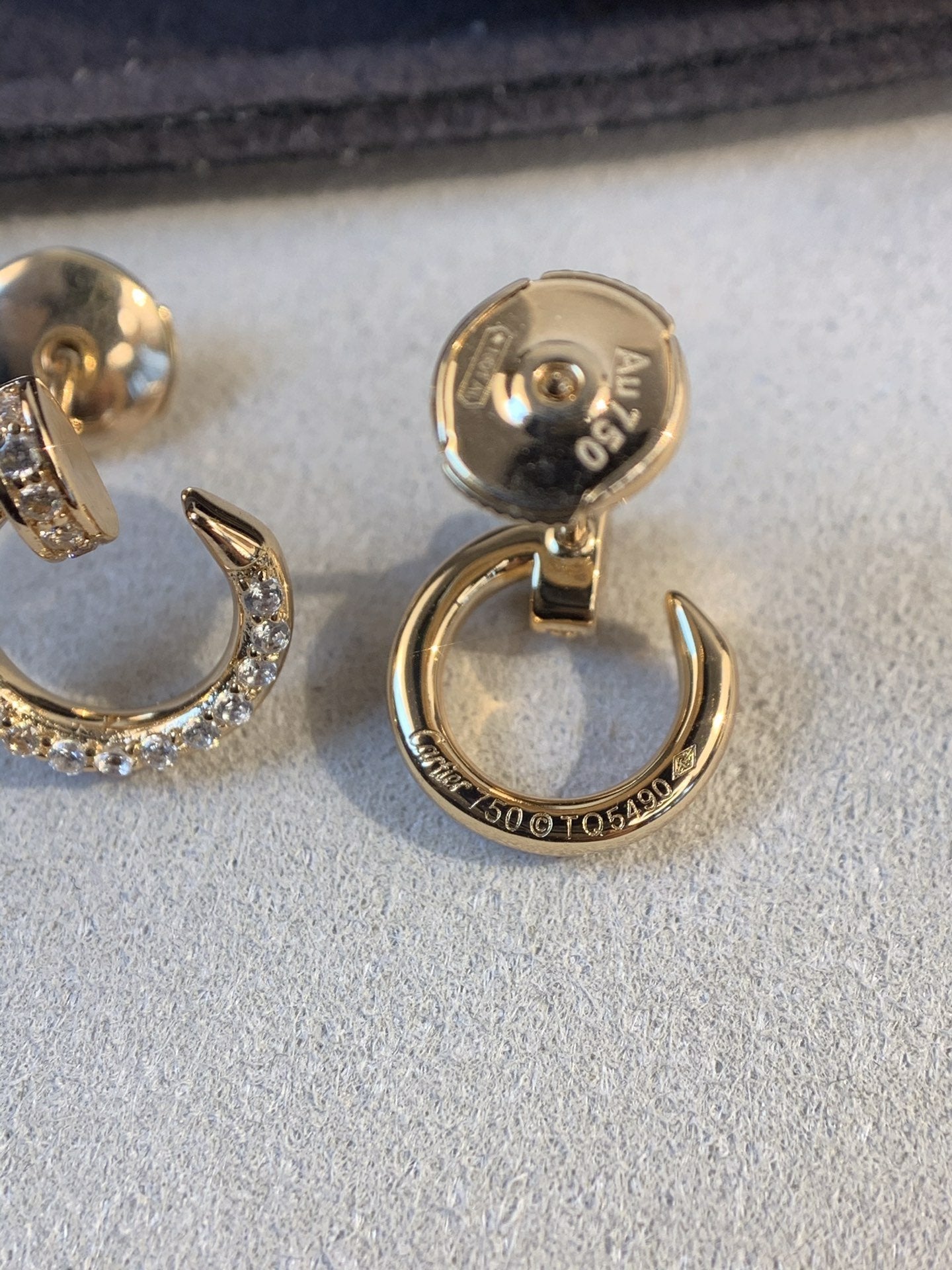 [Perla Lux]JUSTE EARRINGS GOLD DIAMONDS