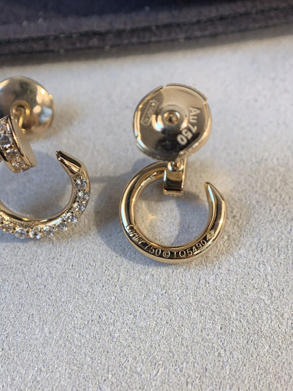 [Perla Lux]JUSTE EARRINGS GOLD DIAMONDS