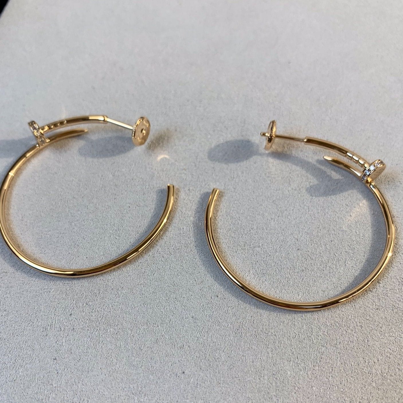 [Perla Lux]JUSTE EARRINGS GOLD DIAMONDS 1.8MM