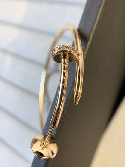 [Perla Lux]JUSTE EARRINGS GOLD DIAMONDS 1.8MM